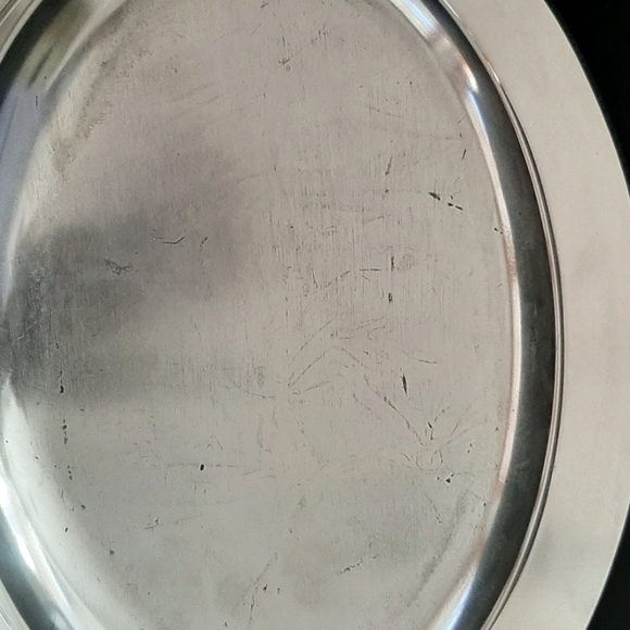 Vintage Silver on Copper Plated Oval Serving Bowl - Picture 6 of 6